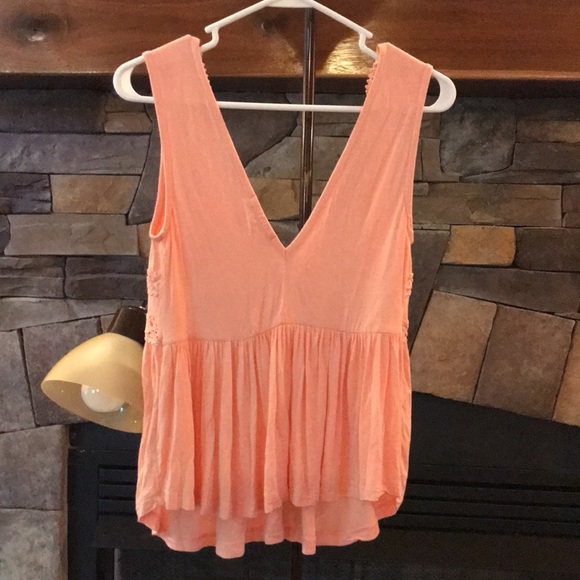 Flowy Light Coral Tank Top, size Small - Picture 3 of 3